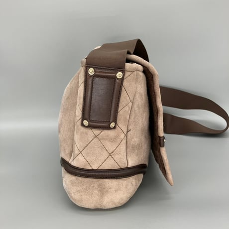 CHANEL (シャネル) ヴィンテージ デカココ ココマーク ムートン ショルダーバッグ