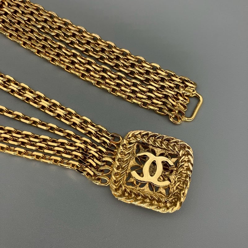 CHANEL (シャネル) ヴィンテージ ココマーク 6連チェーン チェーン