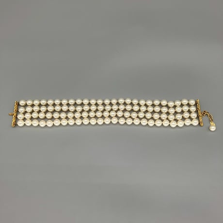 CHANEL (シャネル) ヴィンテージ 4連パール ネックレス チョーカー