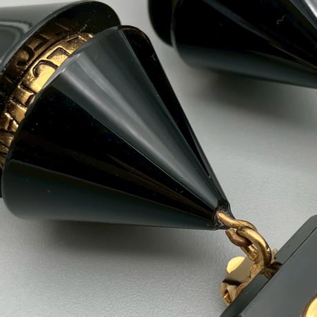 CHANEL (シャネル) ヴィンテージ ココマーク ロゴ スイング イヤリング