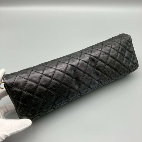 CHANEL (シャネル) ヴィンテージ マトラッセ 2.55 ミラー ロングショルダーバッグ