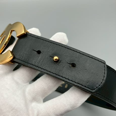 CHANEL (シャネル) ヴィンテージ デカココ ココマーク レザーベルト