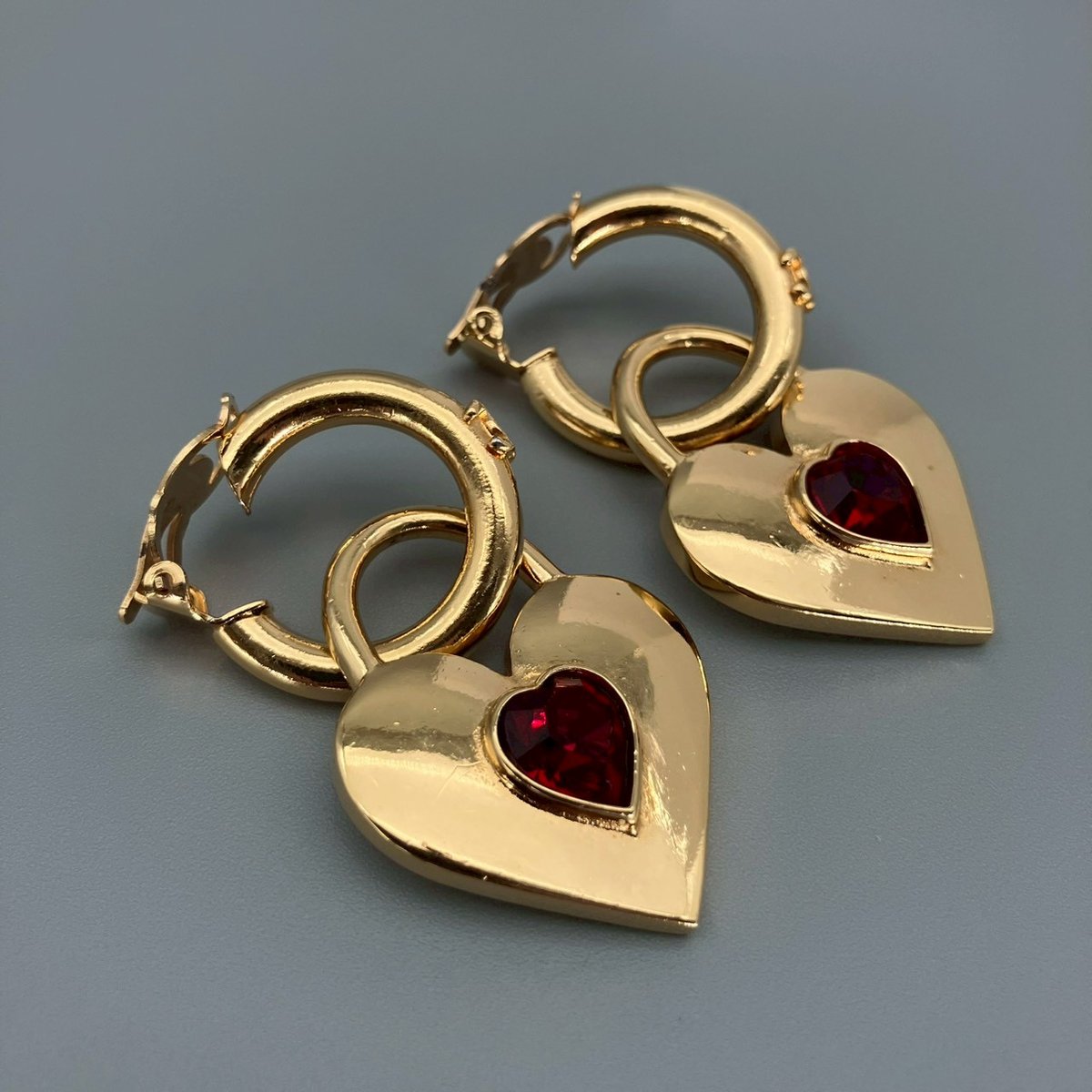 CHANEL (シャネル) ヴィンテージ ハート ココマーク カラーストーン