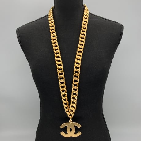 CHANEL (シャネル) ヴィンテージ デカココ ココマーク ロングチェーン ネックレス
