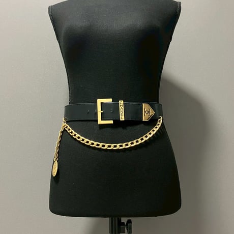 CHANEL (シャネル) ヴィンテージ ココマーク ロゴ チェーン ベルト