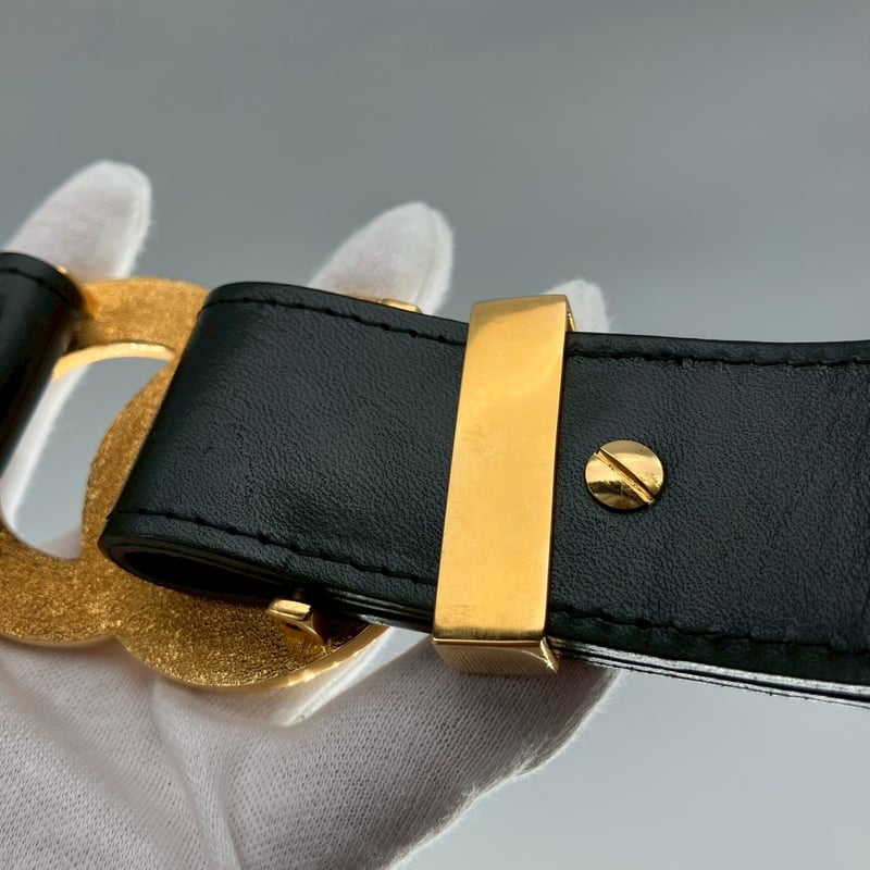 CHANEL (シャネル) ヴィンテージ デカココ ココマーク レザー ベルト