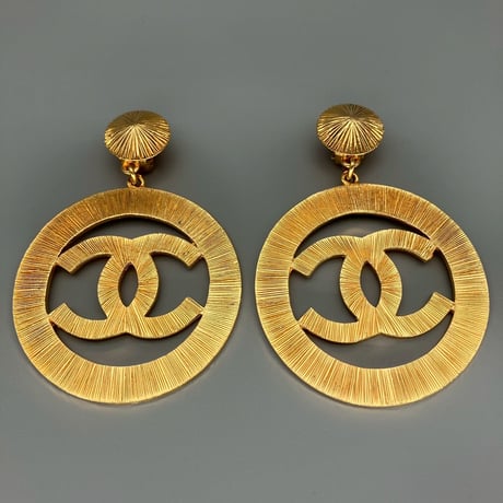 CHANEL (シャネル) ヴィンテージ デカココ ココマーク スイング 大振り イヤリング