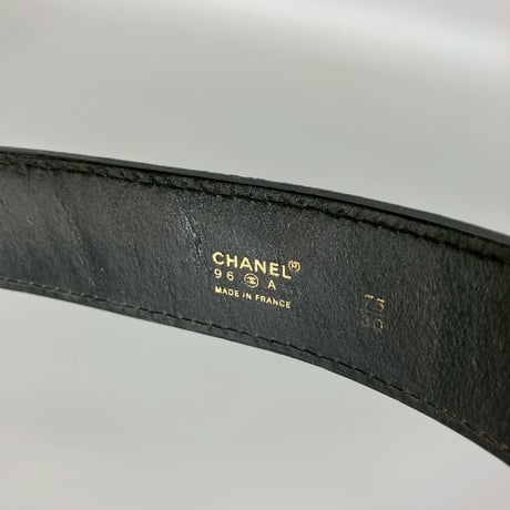 CHANEL (シャネル) ヴィンテージ デカココ ココマーク レザー ベルト