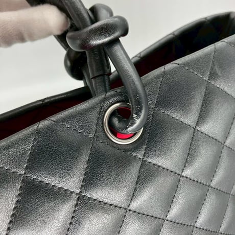 CHANEL (シャネル) ヴィンテージ マトラッセ カンボンライン ココマーク ハンドバッグ トートバッグ