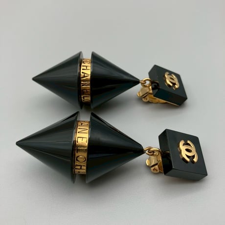 CHANEL (シャネル) ヴィンテージ ココマーク ロゴ スイング イヤリング