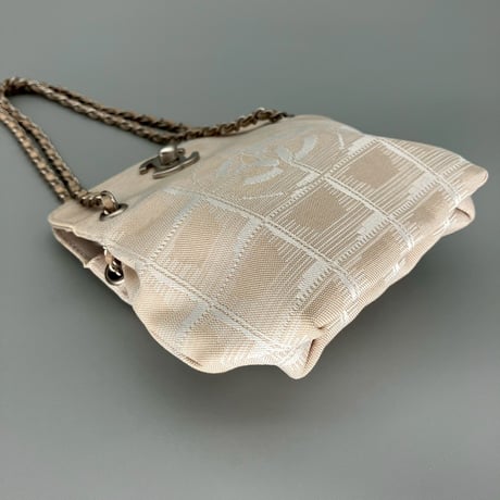 CHANEL (シャネル) ヴィンテージ ニュートラベルライン ターンロック ココマーク ミニバッグ ハンドバッグ