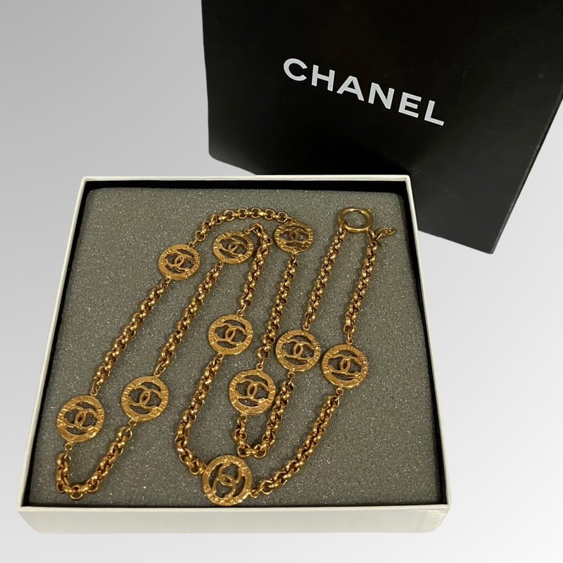 CHANEL/シャネル/ヴィンテージ/ココマーク/ロゴ/ラウンド CHANEL/シャネル/ヴィンテージ/ココマーク/ロゴ/ラウンド