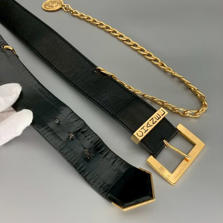 CHANEL (シャネル) ヴィンテージ ココマーク ロゴ チェーン ベルト