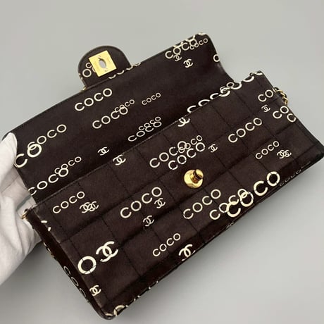 CHANEL (シャネル) ヴィンテージ チョコバー COCO ココマーク ショルダーバッグ