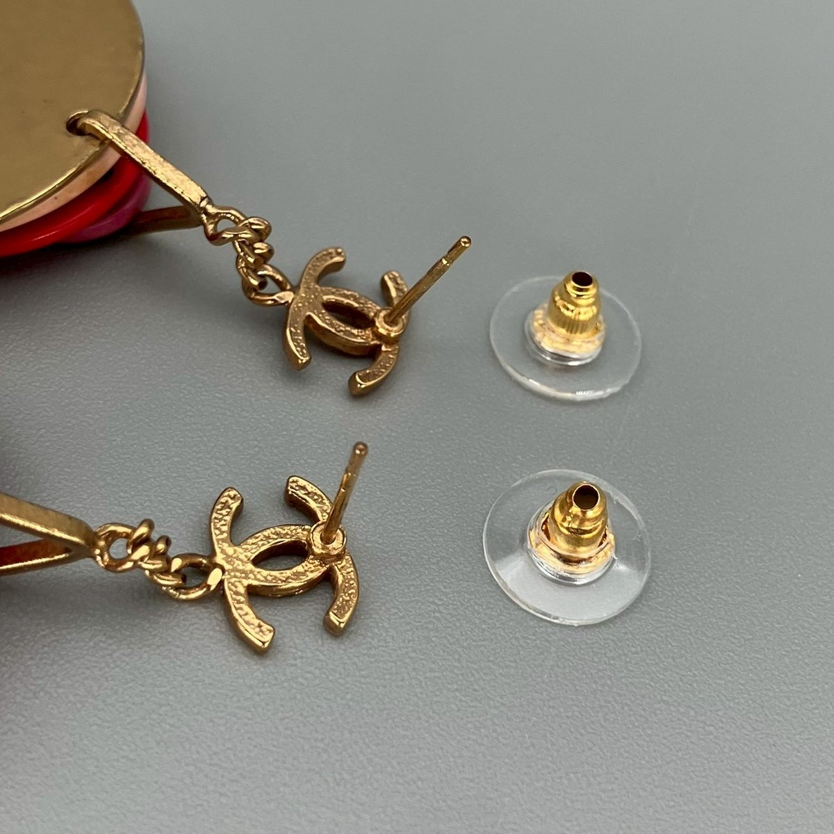CHANEL (シャネル) ヴィンテージ ココマーク ラウンド ピアス