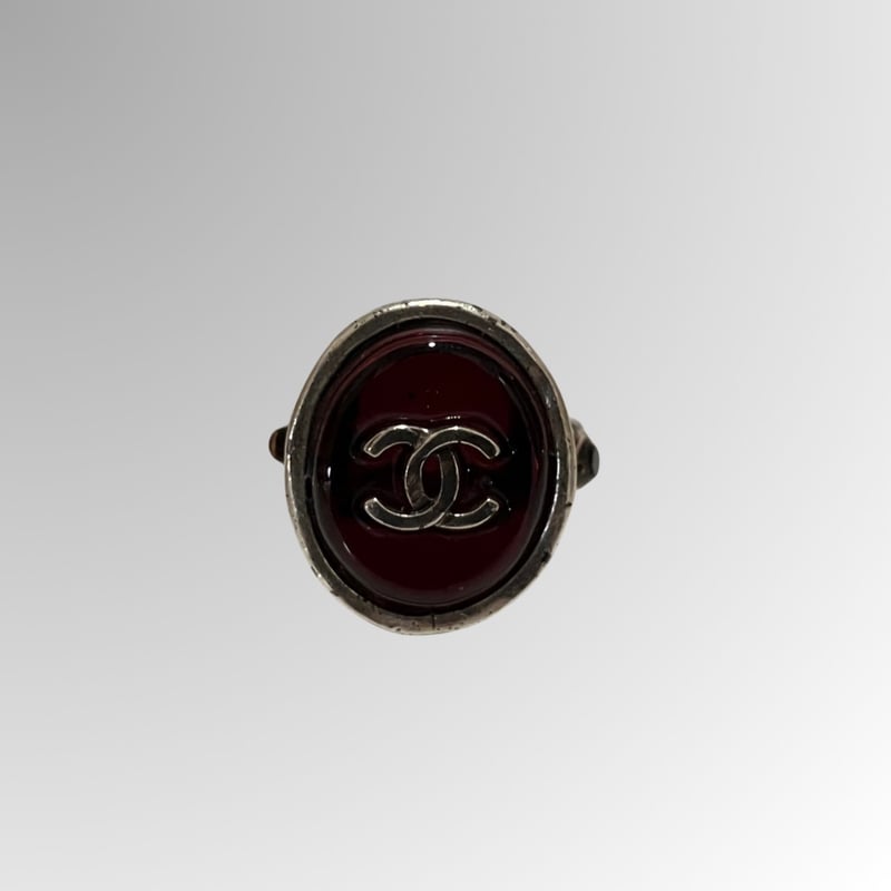 Z286 希少CHANEL シャネル ヴィンテージ ピアス グリポア カラー