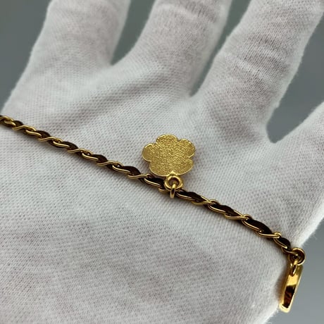 CHANEL (シャネル) ヴィンテージ ココマーク コイン クローバー カメリア ネックレス チョーカー