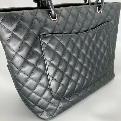 CHANEL (シャネル) ヴィンテージ マトラッセ カンボンライン ココマーク ハンドバッグ トートバッグ