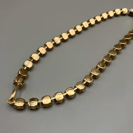 CHANEL (シャネル) ヴィンテージ ラインストーン ココマーク ネックレス
