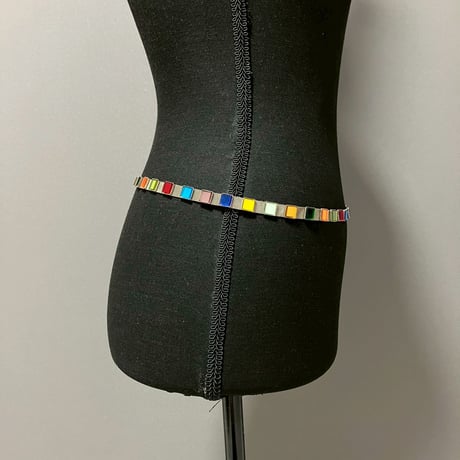 CHANEL (シャネル) ヴィンテージ レインボー ミラー ココマーク チェーンベルト
