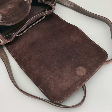 CHANEL (シャネル) ヴィンテージ スエード ココマーク マグネット式 リュックサック バックパック