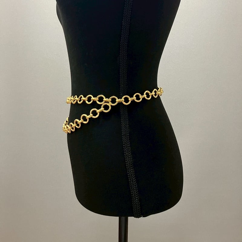 シャネル ダブル チェーンベルト CHANEL（シャネル） ダブルチェーンベルト ココマーク ベルト レザー