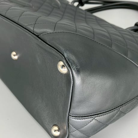 CHANEL (シャネル) ヴィンテージ マトラッセ カンボンライン ココマーク ハンドバッグ トートバッグ