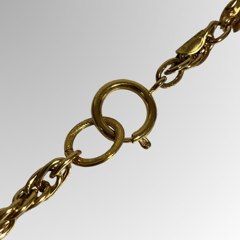 レア品！シャネルロゴ　ストーン　ネックレス　ヴィンテージ CHANEL シャネル ネックレス ペンダント ヴィンテージ CC ライン