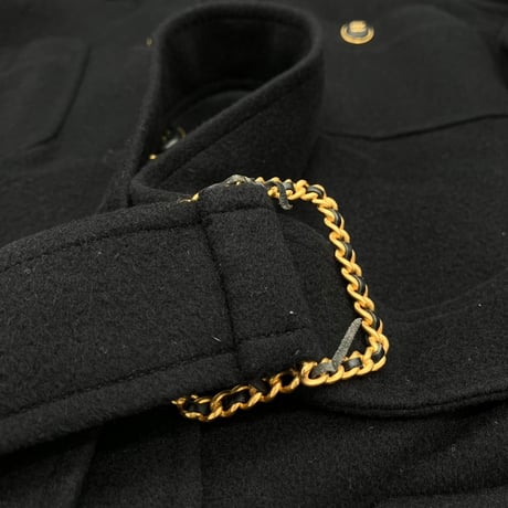 CHANEL (シャネル) ヴィンテージ ココボタン カシミア ベルト ジャケット コート