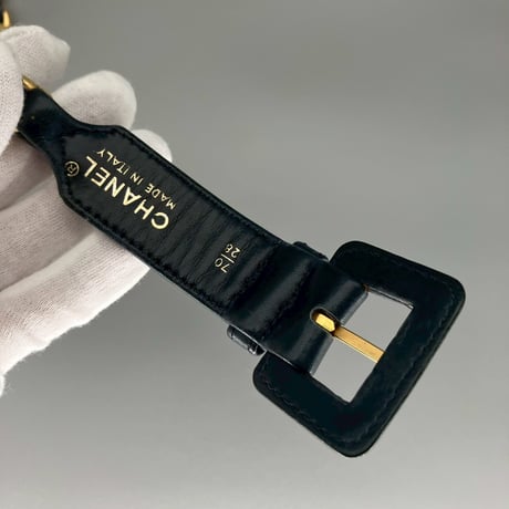 CHANEL (シャネル) ヴィンテージ 31 RUE CAMBON レザー チェーン ベルト