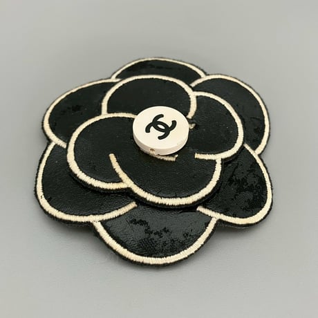 CHANEL (シャネル) ヴィンテージ ココマーク カメリア ブローチ