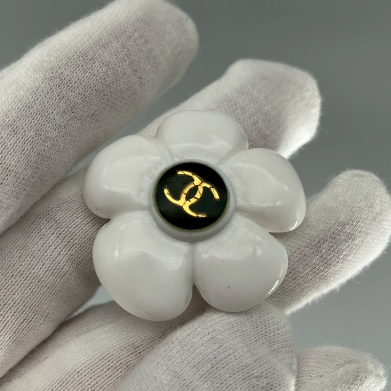 CHANEL (シャネル) ヴィンテージ ココマーク カメリア イヤリング