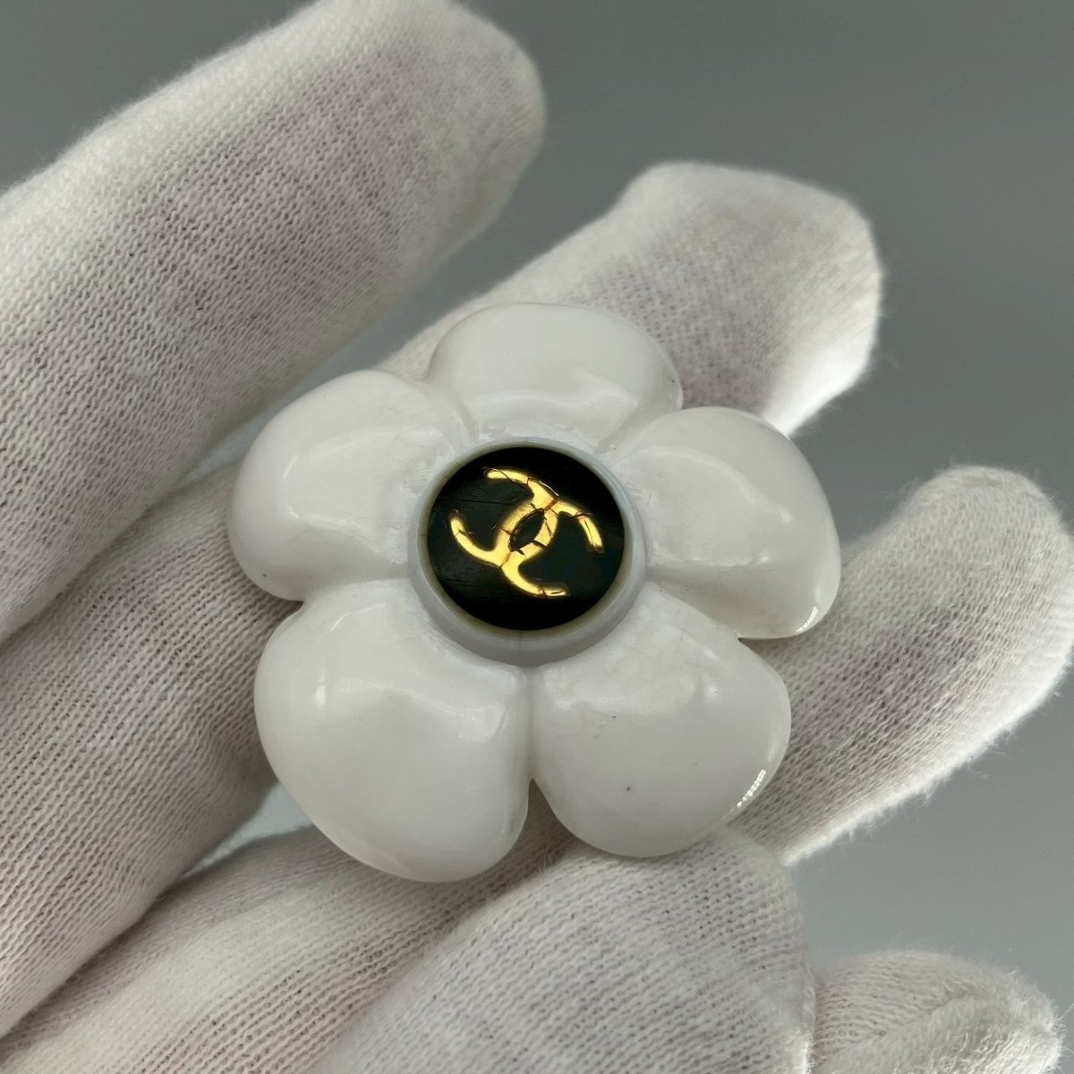 CHANEL (シャネル) ヴィンテージ ココマーク カメリア イヤリング