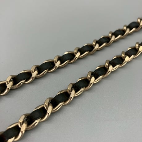 CHANEL (シャネル) ヴィンテージ ココマーク ターンロック レザー ネックレス チョーカー