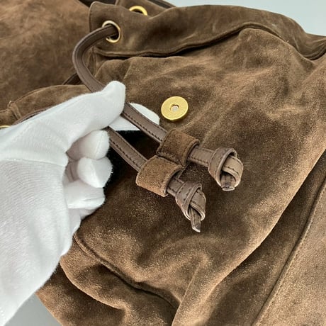 CHANEL (シャネル) ヴィンテージ スエード ココマーク リュックサック バックパック