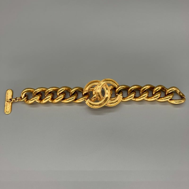 CHANEL (シャネル) ヴィンテージ デカココ ココマーク ブレスレット