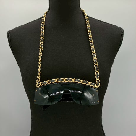 CHANEL (シャネル) ヴィンテージ ココマーク チェーン サングラス