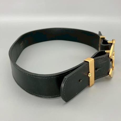 CHANEL (シャネル) ヴィンテージ デカココ ココマーク レザー ベルト