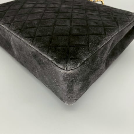CHANEL (シャネル) ヴィンテージ スエード ターンロック ココマーク ショルダーバッグ