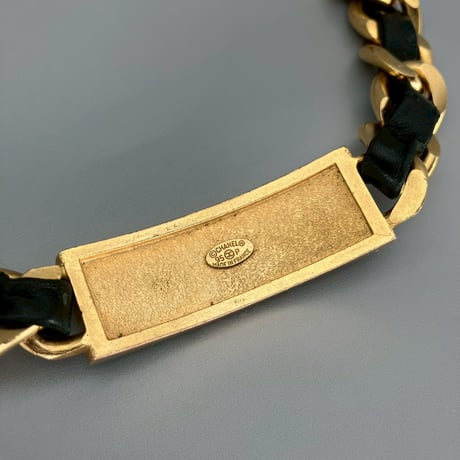 CHANEL (シャネル) ヴィンテージ ロゴ ラインストーン ネックレス チョーカー