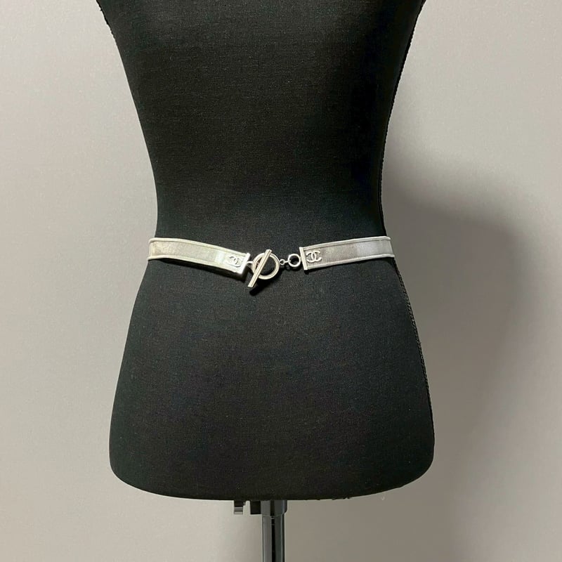 CHANEL シャネル ココ　チェーンベルト 13V CHANEL】【シルバー金具】シャネル『ココマーク チェーンベルト