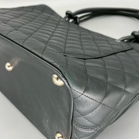CHANEL (シャネル) ヴィンテージ マトラッセ カンボンライン ココマーク ハンドバッグ トートバッグ