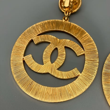 CHANEL (シャネル) ヴィンテージ デカココ ココマーク スイング 大振り イヤリング