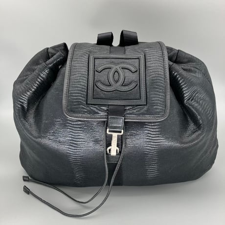 CHANEL (シャネル) ヴィンテージ スポーツライン ココマーク レザー リュックサック バックパック