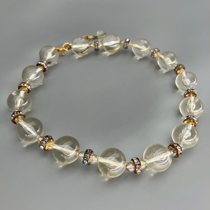 CHANEL (シャネル) ヴィンテージ ラインストーン ボール クリア