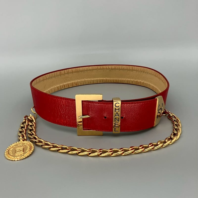 CHANEL (シャネル) ヴィンテージ ココマーク ロゴ チェーン ベルト