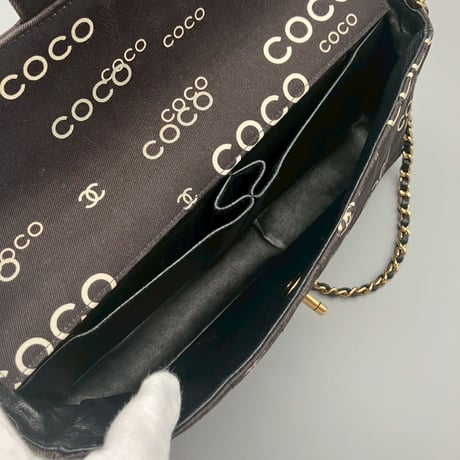 CHANEL (シャネル) ヴィンテージ チョコバー COCO ココマーク ショルダーバッグ