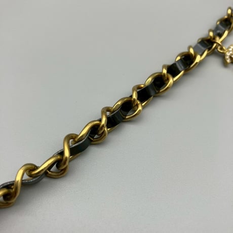 CHANEL (シャネル) ヴィンテージ ラインストーン ココマーク ネックレス チョーカー