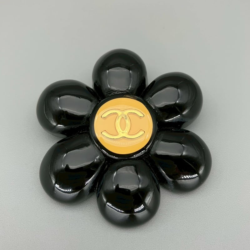 CHANEL (シャネル) ヴィンテージ カメリア ココマーク ブラック