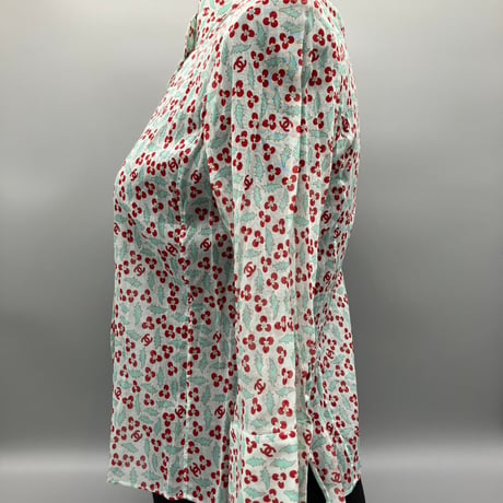 CHANEL (シャネル) ヴィンテージ フラワー カフス シャツ